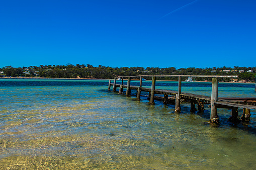 Old dissused jetty in Merimbula NSW