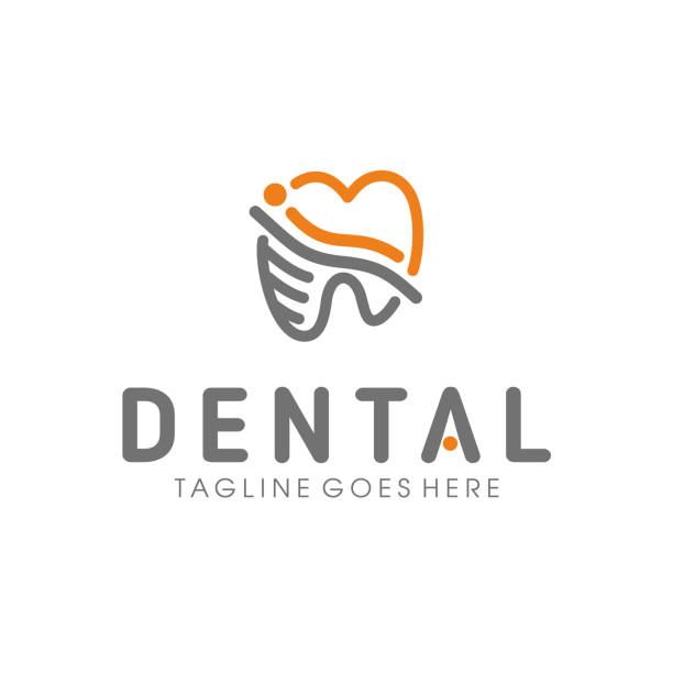 Logo of the dental company Logo of the dental company. Vector illustration dentist logos stock illustrations