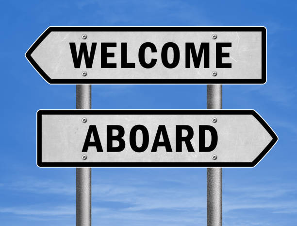welcome aboard - road sign greeting