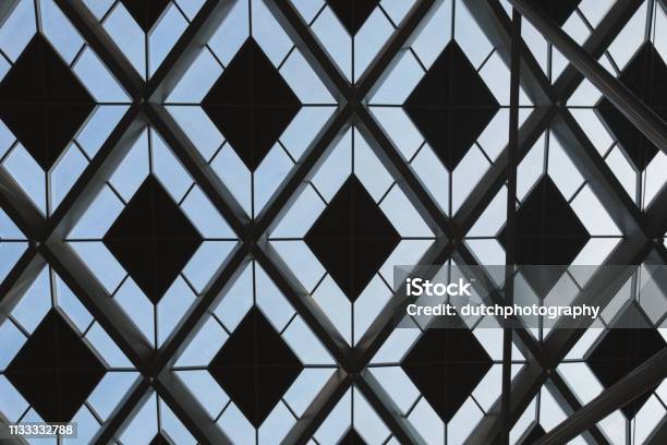 Glass Roof Of The Hagues Central Railway Station Stock Photo - Download Image Now - Architecture, Built Structure, Futuristic