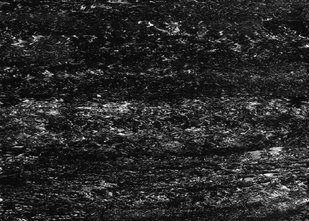 istock Distressed TV Glitch Texture Background. Rough Monochrome Digital Noise Grain Distortion Wallpaper. 1133334833