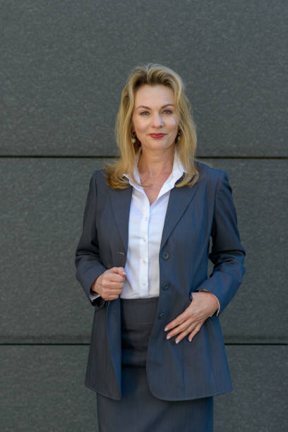istock Confident relaxed attractive blond businesswoman 1133334862