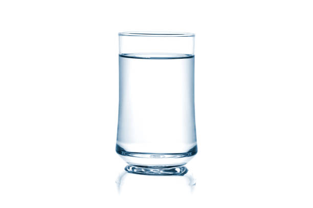 istock Glass of water on isolate background 1133340363