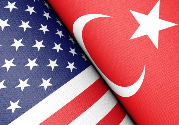 istock American And Turkish Flag Pair 1133341424