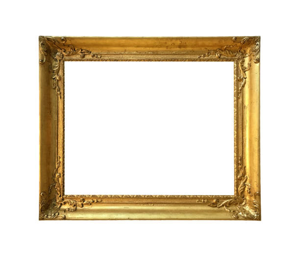 istock antique golden textured masterpiece frame 1133346217