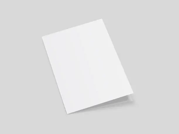 Vector illustration of Brochure folding 4