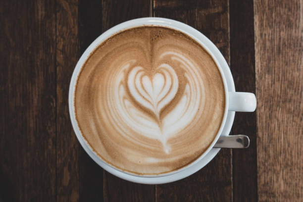 istock Coffee latte in matte mode, toned picture. 1133353876