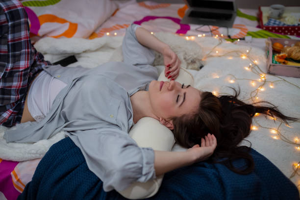 istock Young woman in a bed. 1133354514