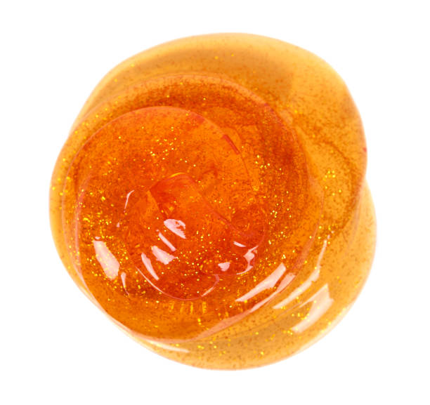 Orange Slime For Kids Transparent Funny Toy Stock Photo - Download