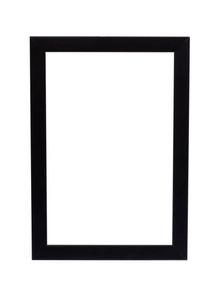 istock Black wooden frame for photo, copy space template. 1133362116