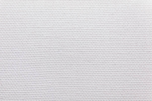 trama di tela bianca - canvas cotton textured textile foto e immagini stock