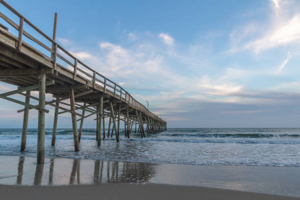 istock Fishing pier in a coastal landscape 1133365147