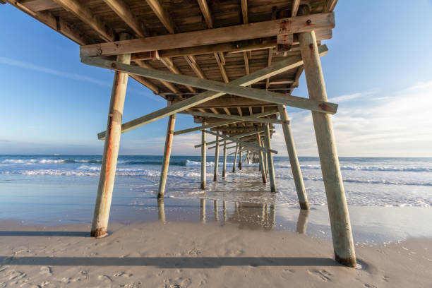istock Fishing pier in a coastal landscape 1133365149
