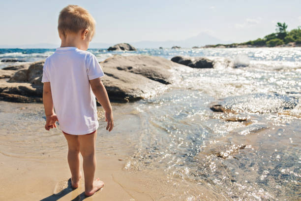 istock Baby boy at the beach 1133371795