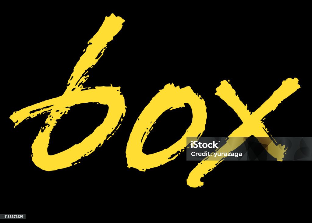 Box Vector Lettering Stock Illustration - Download Image Now - Badge ...