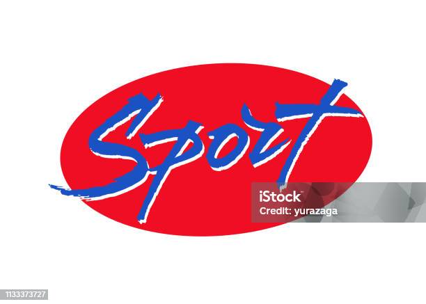 Sport Management Lettering Sport Vector Lettering Stock Illustration - Download Image Now - Badge ...
