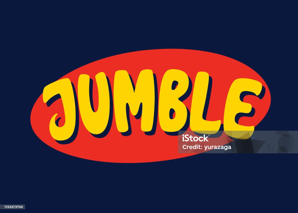 Jumble H Lettering Jumble Vector Lettering Stock Illustration - Download Image Now - Badge ...