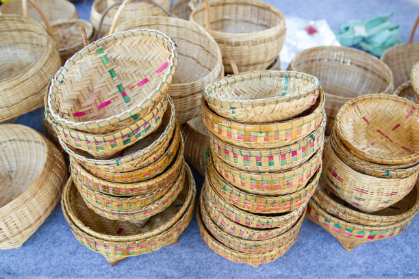 istock Community Products Weaving A Wicker Basket basketry, fruit basket products By Handmade 1133377749