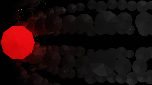 istock umbrellas stand out from the crowd like a different leader or concept 1133378105
