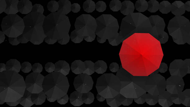 istock umbrellas stand out from the crowd like a different leader or concept 1133378258