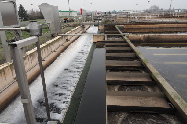 istock Water purification, sewage treatment plant, separator 1133379338