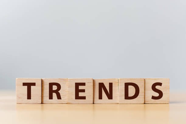 istock The word TREND on wooden cube block. This year's trend concept 1133383640