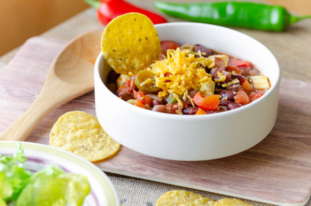istock Homemade vegetarian chili 1133386834