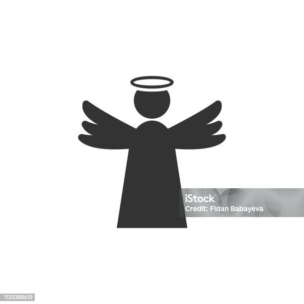 Angel Easter Icon Can Be Used For Web Logo Mobile App Ui Ux Stock Illustration - Download Image Now