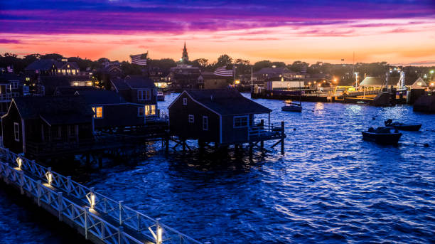 A view of Nantucket Island stock photo