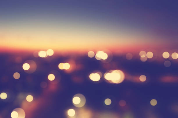 istock Blurred cityscape background scene at dusk 1133392948