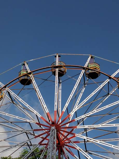 istock Amusement park with giant Ferris wheel 1133399440