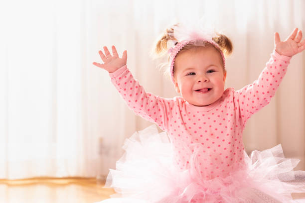 istock Playful baby girl smiling 1133402472