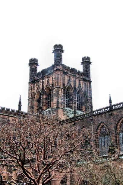 une photo de la cathédrale de chester - chester england chester cathedral uk england photos et images de collection