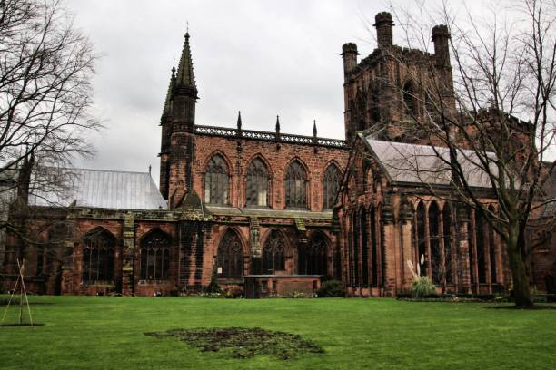 фотография честерского собора - chester england church cathedral tower стоковые фото и изображения