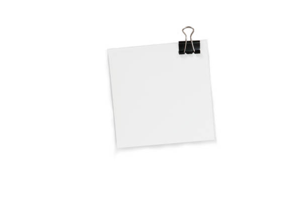 Paper with clamp Paper block A4 with clamp büro stock pictures, royalty-free photos & images