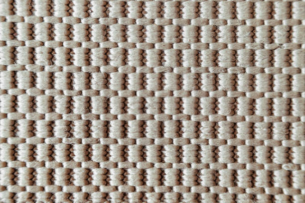 istock Close-up macro of beige fabric texture 1133417448