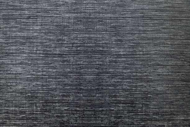 istock Close-up macro of black plastic striped texture 1133420416