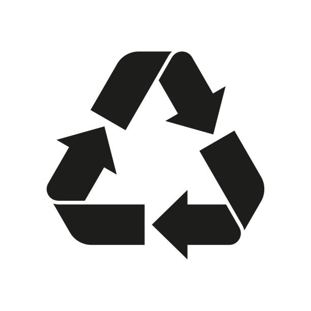 illustrations, cliparts, dessins animés et icônes de recycler le signe. réutiliser le symbole avec des flèches. eco et l'icône de protection de l'environnement. illustration vectorielle. - recyclage