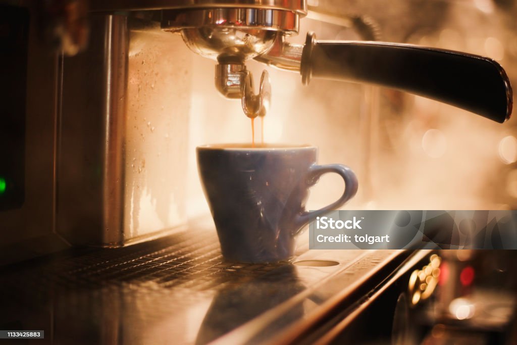 Espresso coffee maker Coffee - Drink Stock Photo