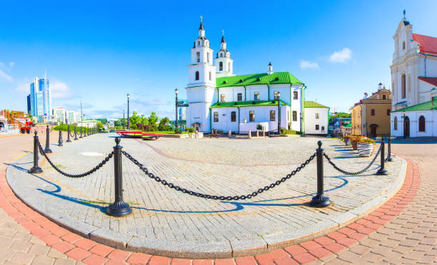 istock Minsk cityscape on summer sunny day, Belarus 1133436697