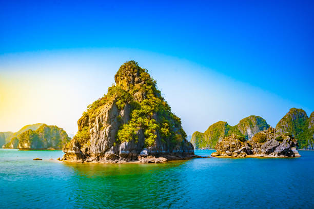 istock Vietnam Halong Bay beautiful sunset landscape 1133436775