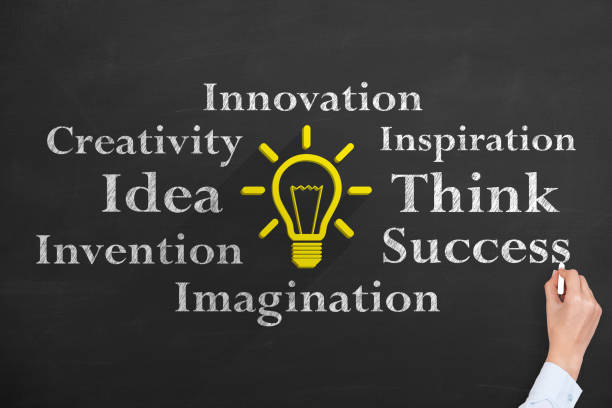 istock Idea concepts with light bulbs on a chalkboard background 1133437430