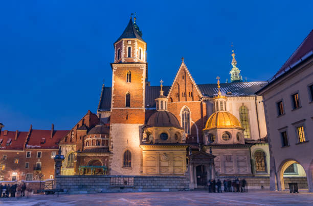 istock Wawel cathedral illuminated at winter night, Krakow, Poland 1133439705