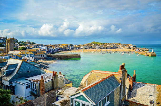 St Ives, Cornwall, United Kingdom St Ives, Cornwall, United Kingdom fishing village photos stock pictures, royalty-free photos & images