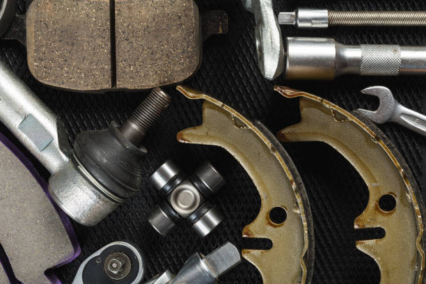 istock Various Car parts on dark background 1133441577