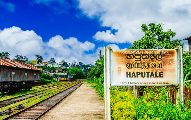istock View on Railway Station with Sign in Haputale, Sri Lanka 1133441842