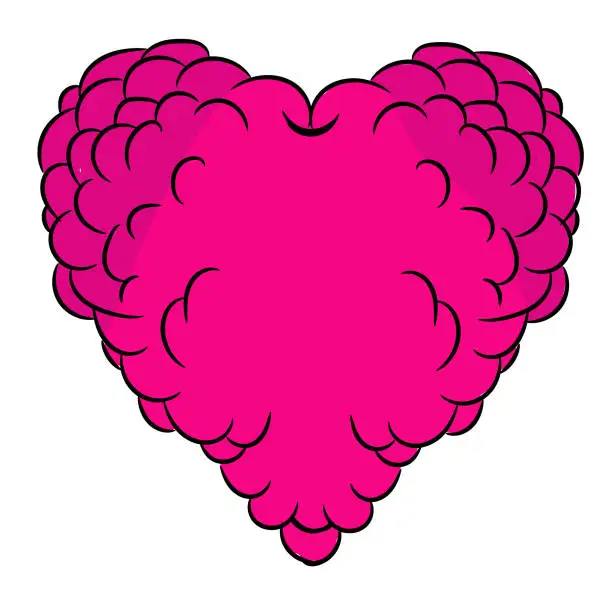 Vector illustration of Pink Heart