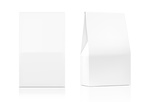 Packaging Boxes Front Realistic Cardboard Packaging Boxes Mockup Front And Perspective View ...