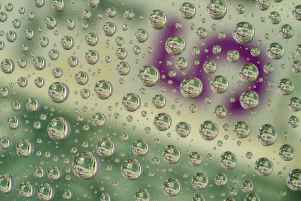 istock Water Droplets on Glass with US Currency Background 1133449982