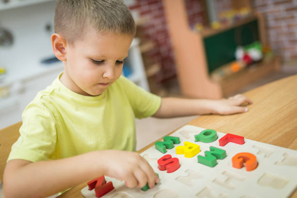 istock Caucasian boy in pre-school 1133451934